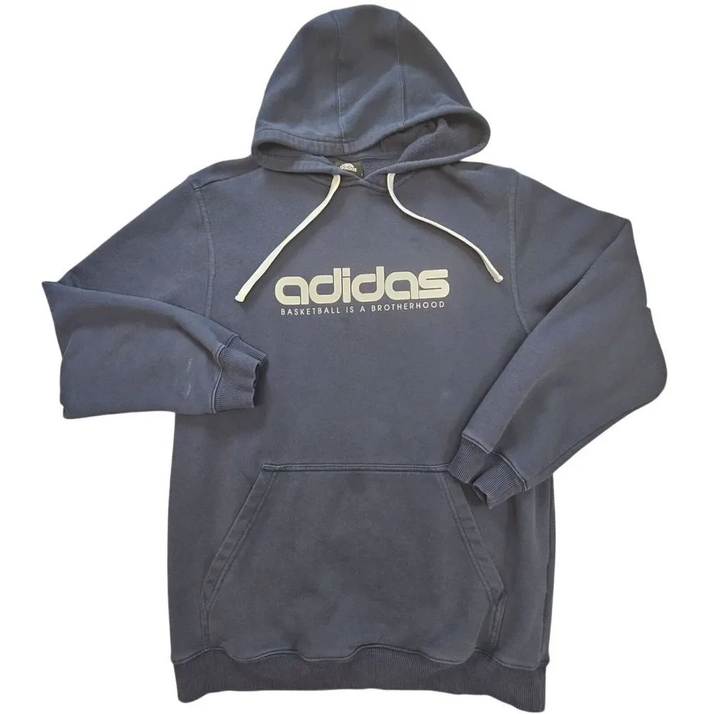 Adidas Hoodie Men's Large Blue Basketball‎ is a Brotherhood Pullover Sweatshirt